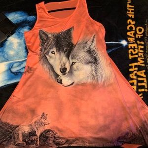 With dress with mesh back